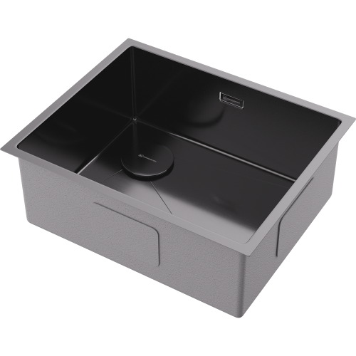 Кухонная мойка Omoikiri Taki 54-U/IF-L Side SF 4997581 55х20 цвет вороненая сталь поверхность матовая