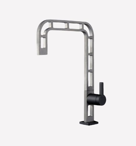 Смеситель для кухни Webert ON921202441 на мойку черный/сталь