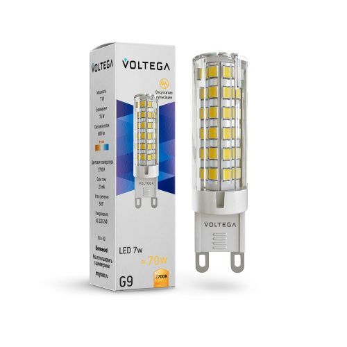Лампочка светодиодная Voltega Capsule G9 7263