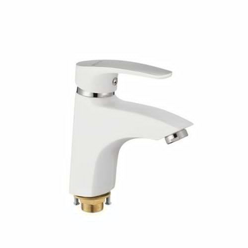 Смеситель Shevanik S5001F на раковину белый/хром - фото 2