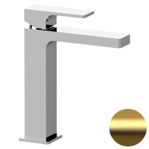 Смеситель Remer Absolute AU12ABG на раковину брашированное золото