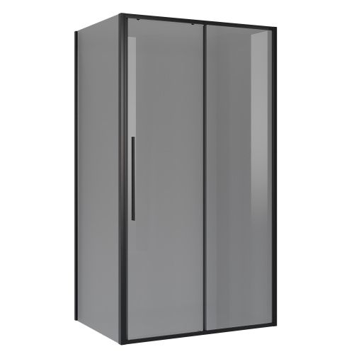 Душевой уголок Niagara Nova NG-85-14TB-TB100-34 140х100 стекло тонированное профиль черный матовый без поддона