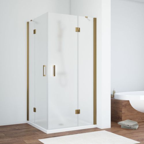 Душевой уголок Vegas-Glass AFA TUR+NOVO AFA TUR NOVO h1890 80 05 10 80х80 стекло матовое профиль бронза без поддона