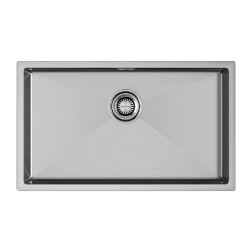 Мойка кухонная Paulmark ALLER 74 UNI PM807444-BS 74х44 брашированная нержавеющая сталь