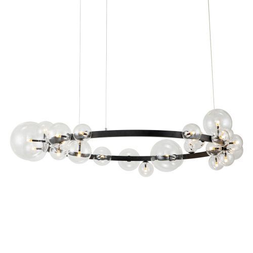 Светильник подвесной Delight Collection Art Deco Bubble (Арт Децо Буббле) KM1294P-24 black/clear