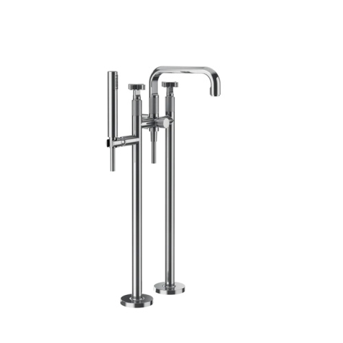 Смеситель для ванны Gessi Inciso 58129#031 напольный хром (внешняя часть)