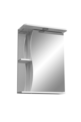 Зеркало-шкаф Stella Polar Волна SP-00000041 55х24х70 подвесной цвет белый Зеркало-шкаф Stella Polar Волна SP-00000041 55х24х70 подвесной цвет белый