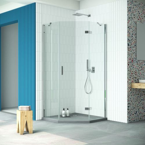 Душевой уголок Vegas-Glass AFA-Pen Retta AFA-Pen Retta 90 08 01 R 90х90 стекло прозрачное профиль хром без поддона