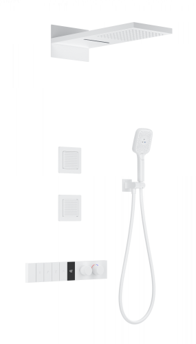 Душевая система Wonzon & Woghand WW-D4538-A-MW встраиваемая в стену цвет белый с термостатом