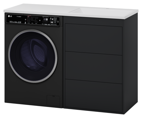 Тумба под раковину Brevita Grafit GRA-01060-013Я 59х46х86