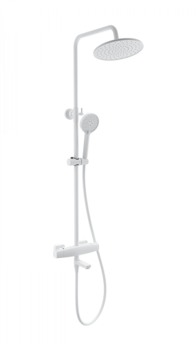 Душевая стойка Wonzon & Woghand Neo WW-B3035-A-MW настенная цвет белый