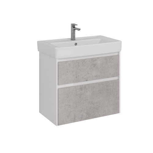 Тумба под раковину LeMark Combi LM03C80T-Beton 74,4х43,7х65 подвесная/напольная