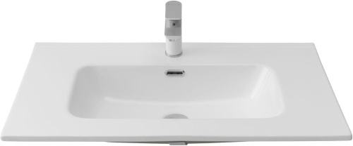 Раковина-столешница Aquanet Flat 00254364 полувстраиваемая цвет белый