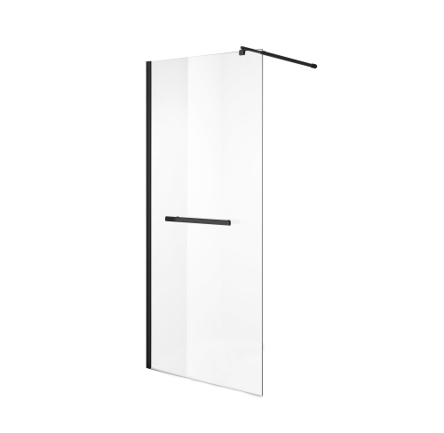 Душевая перегородка Niagara Nova NG-681-90BLACK 90х195 стекло прозрачное профиль черный Душевая перегородка Niagara Nova NG-681-90BLACK 90х195 стекло прозрачное профиль черный