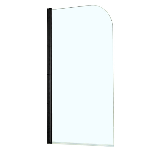 Душевая шторка на ванну Azario Merrit AZ-NF6211 700 BLACK 70х150 стекло прозрачное профиль черный