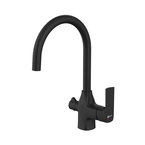 Смеситель для кухни LeMark Ursus LM7261BL на мойку черный