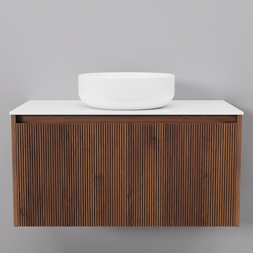 Тумба с раковиной ArtDecco Camilla (Камилла) ACM08W22S300 80x45x40 подвесная цвет черный орех