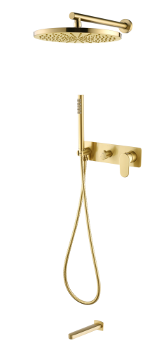 Душевая система Boheme Spectre 454-2-MG встраиваемая цвет золото матовое