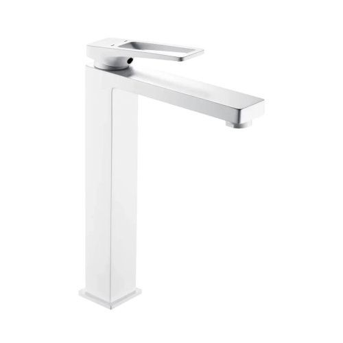 Смеситель для раковины Shevanik S6811C на столешницу белый