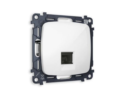 Комплект механизма телефонной розетки RJ-11(4P4C) Ambrella Volt Omega (Омега) MO112030