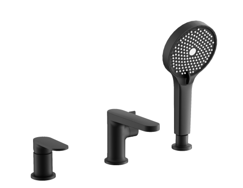 Смеситель Belz B713 B66713-7 на борт ванны черный