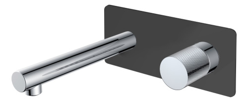 Смеситель Boheme Stick 125-BCR.2 встраиваемый черный