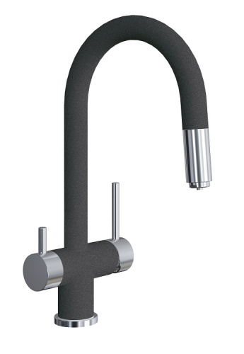 Смеситель для кухни Florentina Маэстро 337.03Н.2123.102 на раковину черный