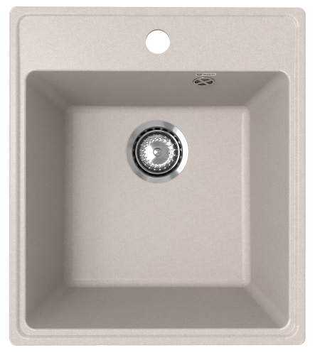 Кухонная мойка Ulgran Quartz Forte 425-10 42,5х48,5 цвет песок