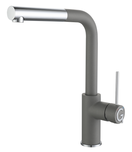 Смеситель для кухни Rivelato 1573503 grigio cromo на мойку хром/серый