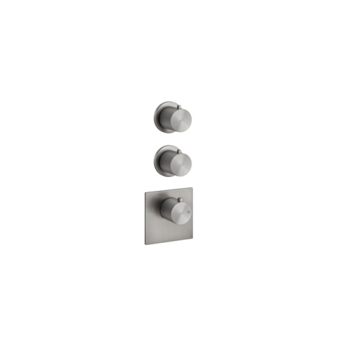 Смеситель для душа Gessi Gessi316 54504#239 встраиваемый в стену нержавеющая сталь с термостатом (внешняя часть)