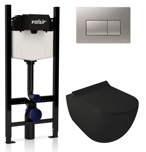 Комплект унитаз с инсталляцией Valsir KIT VSCrM 7317NEMT Slim P1
