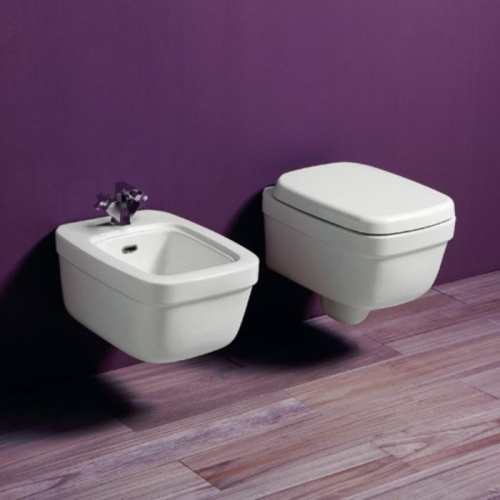 Чаша унитаза подвесная Simas Evolution EVO18bi цвет белый без сиденья душевой смыв