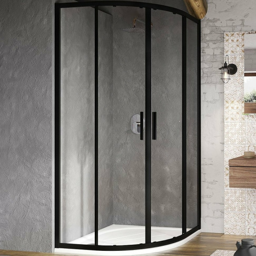 Душевой уголок Ravak Blix X3BM70300Z1 90x195 стекло прозрачное профиль черный матовый без поддона