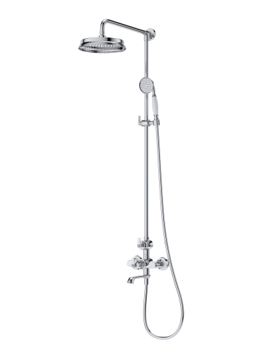 Душевая стойка Cezares LIBERTY LIBERTY-F-CVD-Т-01 настенная цвет хром с термостатом