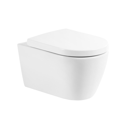 Унитаз подвесной BelBagno MARINO BB105CHR/BB865SC белый с сиденьем микролифт безободковый каскадный смыв