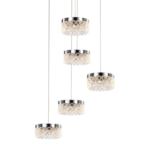 Светильник подвесной Delight Collection Diamond cut (Диамонд цут) MD21020075-5A chrome