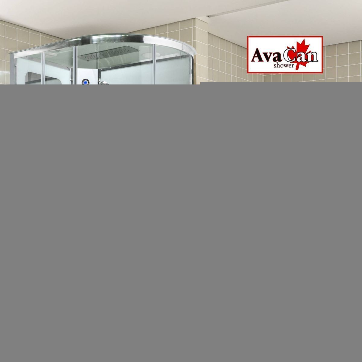 Душевая кабина AvaCan A A2912L 120х90 асимметричная с крышей ориентация левая