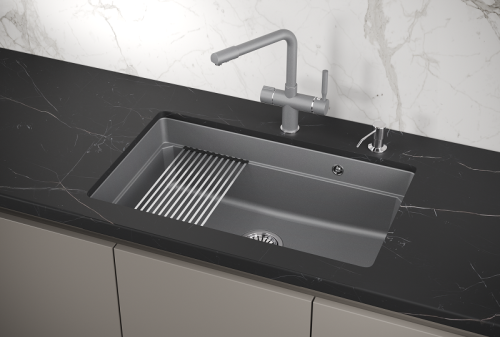 Кухонная мойка Granula Kitchen Space 7303U, АЛЮМИНИУМ 73x45 цвет алюминиум