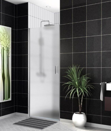 Душевая дверь BelBagno UNO UNO-B-1-90-P-Cr 90х190 стекло рифленое профиль хром глянцевый