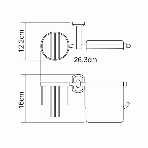 Бумагодержатель WasserKRAFT 3059 - фото 4