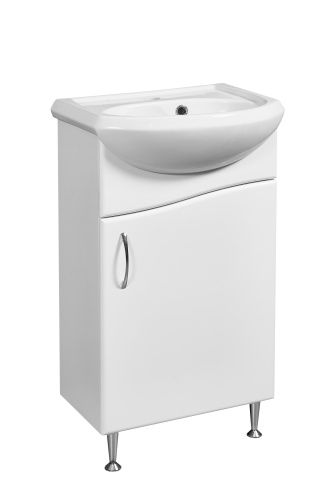 Тумба под раковину Stella Polar Волна SP-00000231 43х25х82 цвет белый