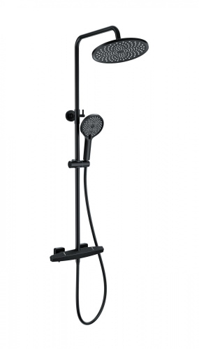 Душевая стойка Wonzon & Woghand Neo WW-B3045-A-MB настенная цвет черный