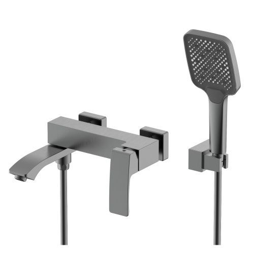 Смеситель для ванны и душа Raglo R01 R01.30.09 настенный графит