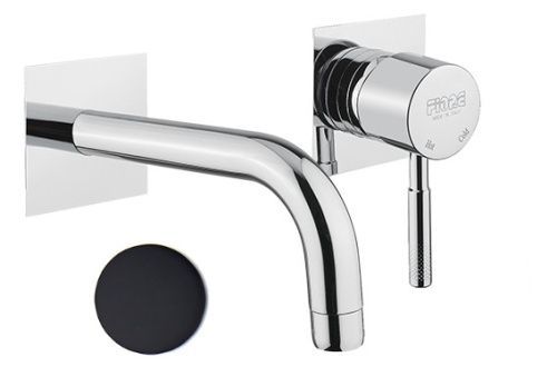 Смеситель для раковины Fiore Xenon 44NN5227 встраиваемый в стену черный