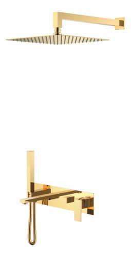 Душевая система Boheme Qubic 474-G встраиваемая цвет золото