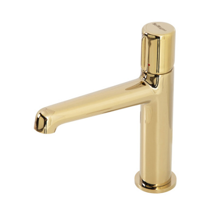 Смеситель BelBagno UNO UNO-LVM-ORO на раковину золото без термостата