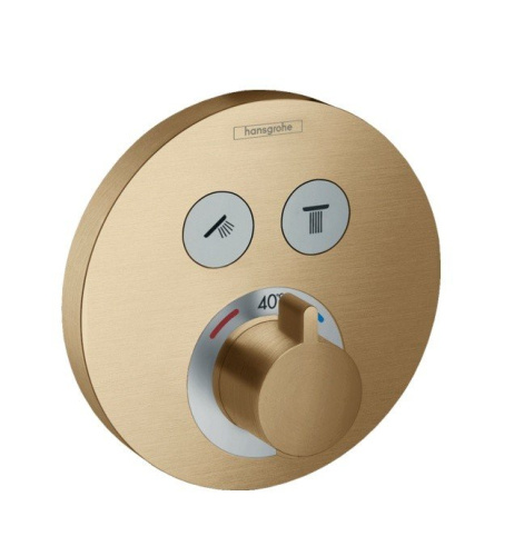 Смеситель Hansgrohe 15743140 встраиваемый бронза брашированная/шлифованная