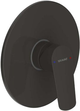 Смеситель Bravat RHEIN PB8429564BW-ENG встраиваемый черный без термостата