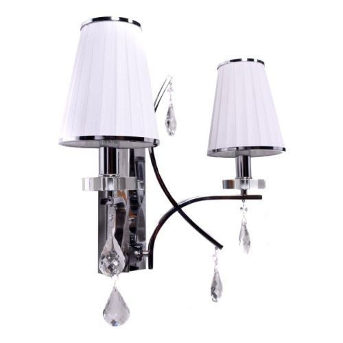 Бра Lumina Deco Glamour (Гламоур) LDW 66247-2 WT+CHR