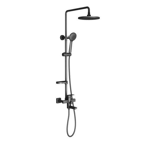 Душевая стойка Timo Tetra-thermo SX-0169/00 настенная цвет черный матовый Душевая стойка Timo Tetra-thermo SX-0169/00 настенная цвет черный матовый